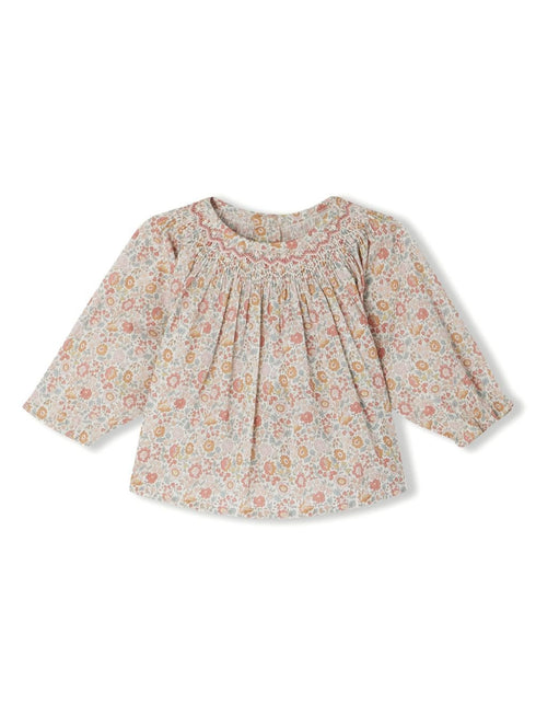 BONPOINT BLOUSE SMOCKEE GRIOTTE